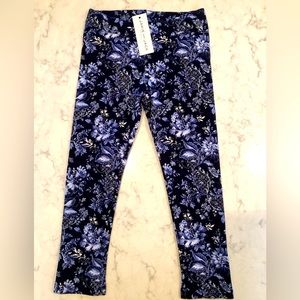 Janie & Jack blue floral pant/legging